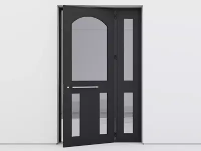Aluminium door 353 3D model