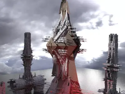 Ramesses Great pyramid under construction 2 3D model