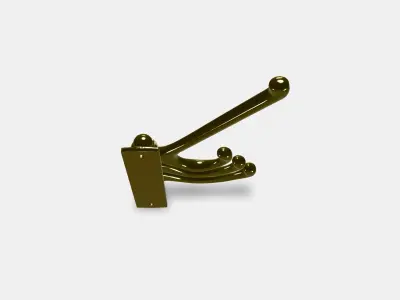 KAMPIG 3armed swivel hook Low-poly 3D model