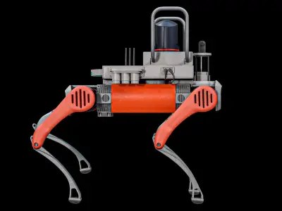  Firefighter Robot Unitree B2 Rescue Modification PBR 