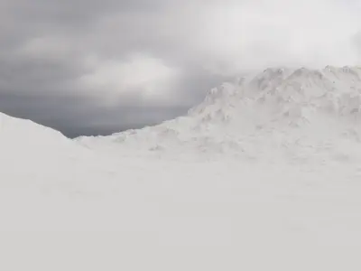 Terrain beach landscape HI-poly 3D model