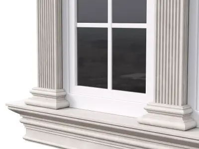 Architectural Classic Window 3D Model 18 3D model