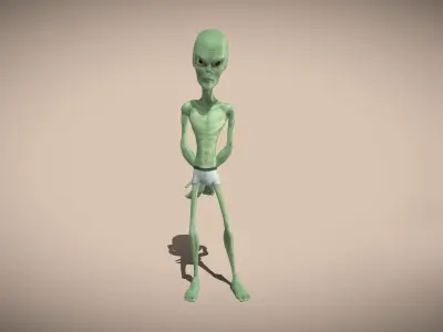 Classic aliens 3D model