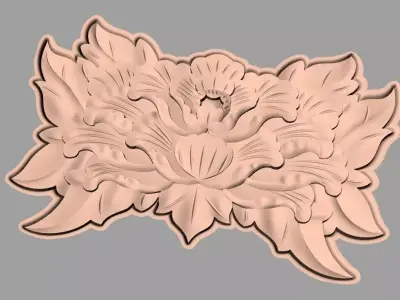 European furniture 3D relief models for CNC wood engraving E236 3D model