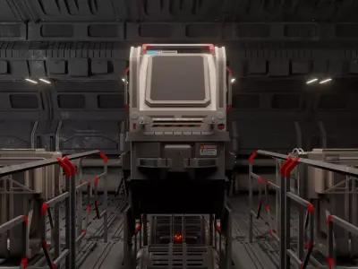 Research control room 3D model