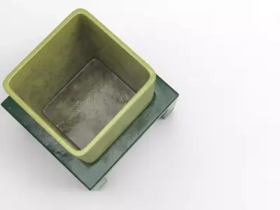 Leu Planter Low-poly 3D model
