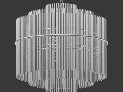 Nocturne Modern Art Chandelier Lampatron 3D model