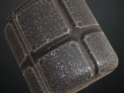 Worn Metal Plate PBR Seamless Texture purchase