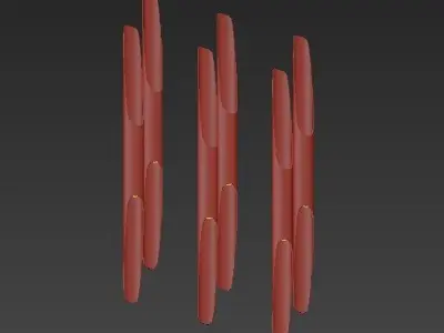 Delightfull four sticks 3D model