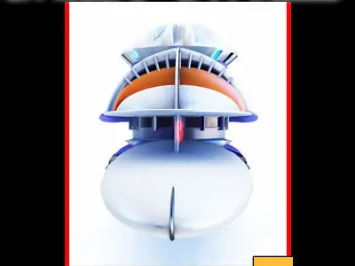 Xyff Sci-Fi Spaceship  Caravelle T25X12 3D model