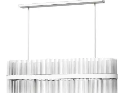 HOZIER OVAL CHANDELIER 89476 3D model