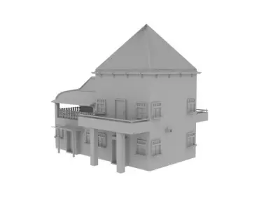 House 03 Low-poly 3D model purchase
