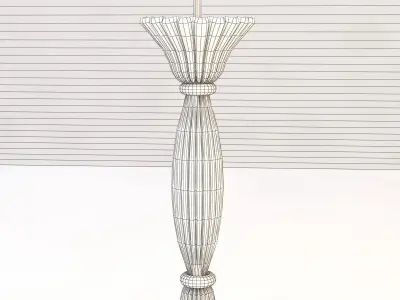 Fluted Murano Glass Chandelier 3D model