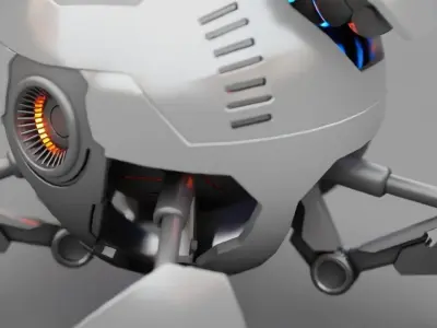 Ball Bot   rigged character 3D model