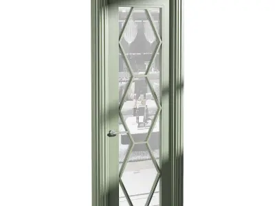 Modern entrance door 44 3D model