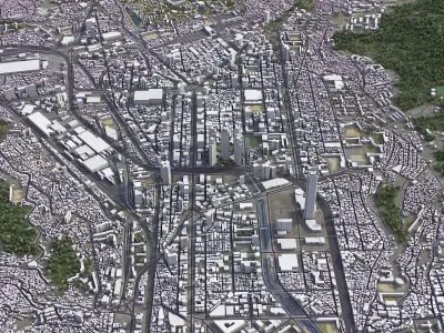 Busan Low-poly 3D model