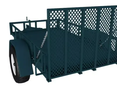 cargo trailer 3D model