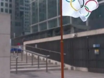  olympic games flag 3D model