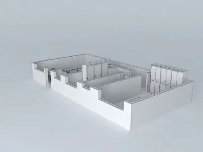 regiane floor plan of apartment Free 3D model
