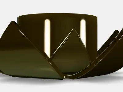 KNASTRIGT Tealight holder Low-poly 3D model