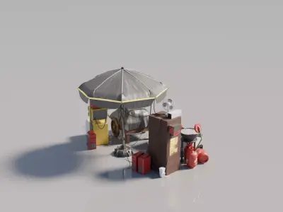 Cyberpunk House 10 3D model