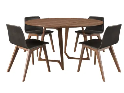 Morph Chair And Twist Table 3D model