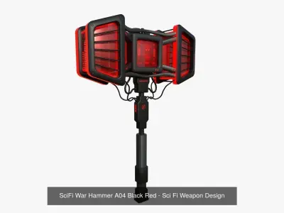 10 SciFi War Hammers A Collection - Sci Fi Weapon Design 3D Model Pack