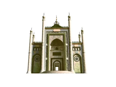 Xinjiang Kargilik Great Mosque Gatehouse Reconstruction 3D model