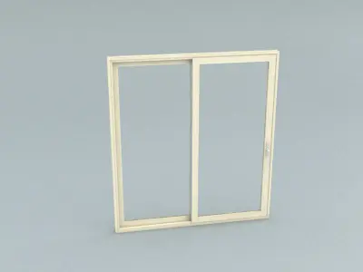 laos Aluminum Sliding Door Low-poly 3D model