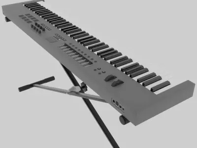 3D model MIDI Keyboard Controller - 88 Key Digital Piano 3D model