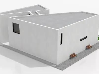 Contemporary Art Gallery 3D model