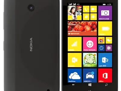 Nokia Lumia 638 Black 3D model