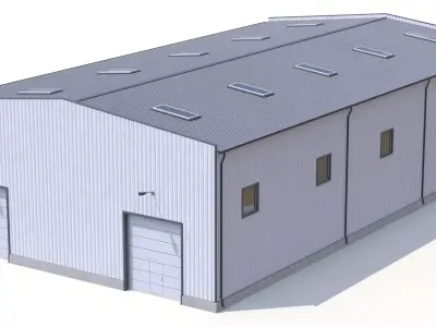 Industrial Building 41 PBR Low-poly 3D model