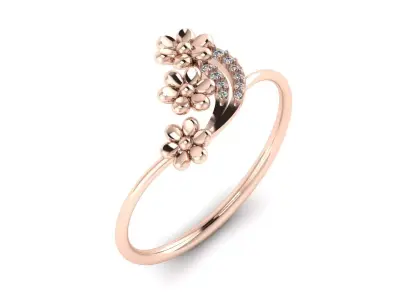 Jewelry Diamond Light Ring 10 3D print model