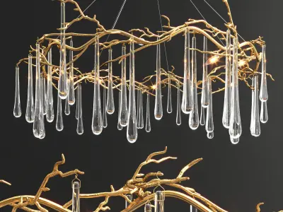 Collection of impression chandeliers 2 3D model
