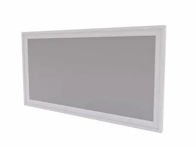 Rectangular window lowpoly 3d model Free low-poly 3D model