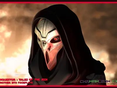 Xth Brother Mask of Inquisitor from Tales of the Jedi 3D print model