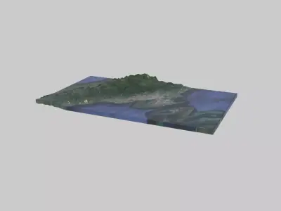 Cebu City Low-poly 3D model