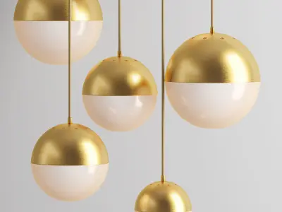 Pendant lighting CEDAR AND MOSS GLOBE  3D model