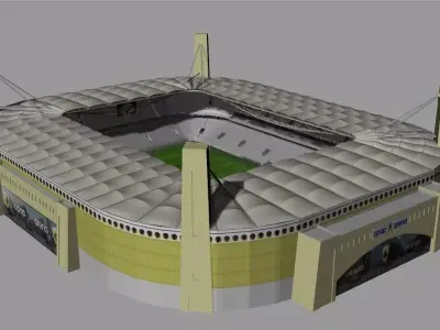 Agia Sophia Stadium AEK FC Low-poly 3D model