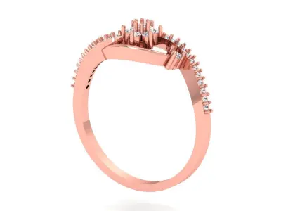 Solitaire Engagement Women Rings 3D print model purchase