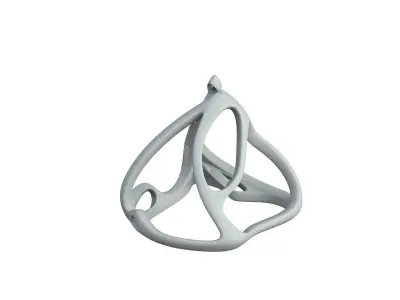 SciFi Cube Object No 62926 Low Poly Shape Low-poly 3D model