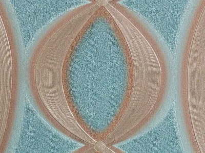 Retro Blue Geometric Loop Wallpaper  Texture