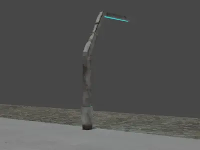 Street Lamp Futuristic 3D model