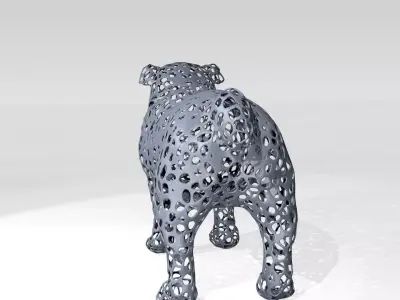 Bulldog Voronoi 3D model