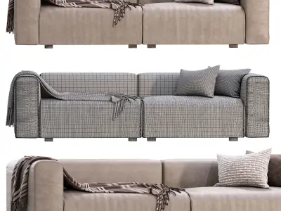 Sofa Mags Leather 3D model