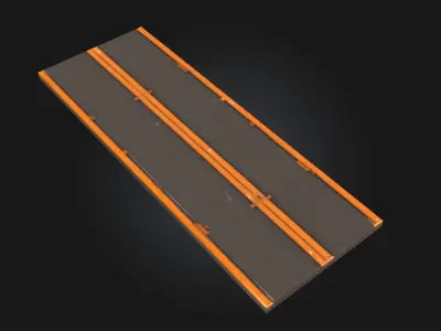 Futuristic Runway  Sleek Pathway to Tomorrow 3D model
