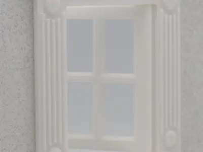 Functional Single window style 2 multi-color and multi-material  3D print model