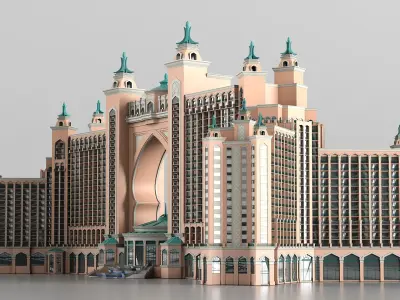  Atlantis Palm Dubai Luxury Hotel Building 