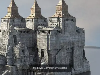 Germanic Architecture collection 3D Model Pack